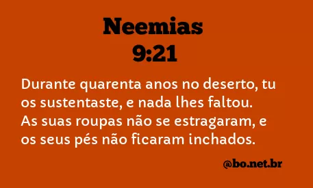 Neemias 9:21 NTLH