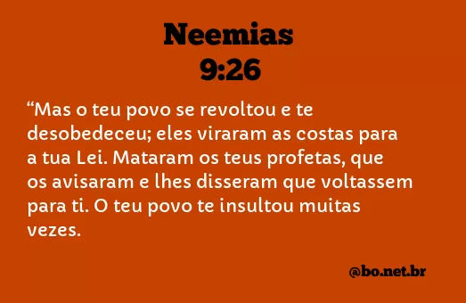 Neemias 9:26 NTLH