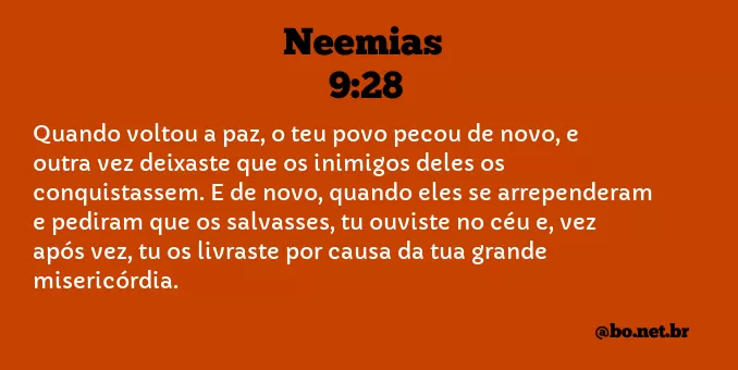 Neemias 9:28 NTLH
