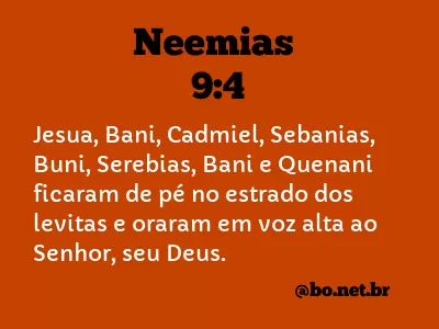 Neemias 9:4 NTLH