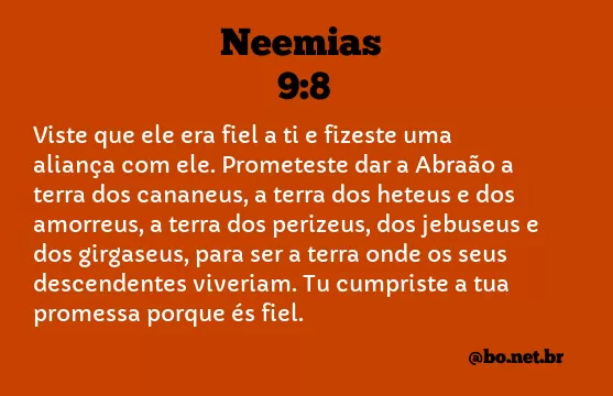 Neemias 9:8 NTLH