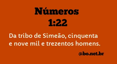 Números 1:22 NTLH