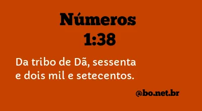 Números 1:38 NTLH