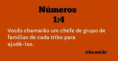 Números 1:4 NTLH