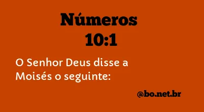 Números 10:1 NTLH