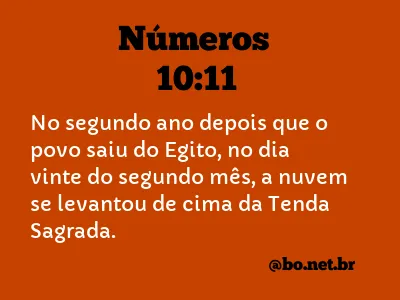 Números 10:11 NTLH