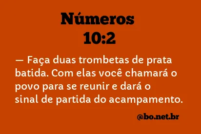 Números 10:2 NTLH