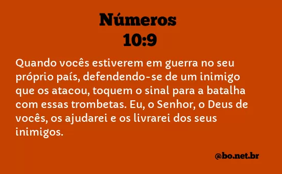 Números 10:9 NTLH