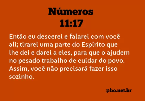 Números 11:17 NTLH