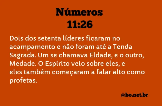 Números 11:26 NTLH