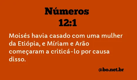 Números 12:1 NTLH