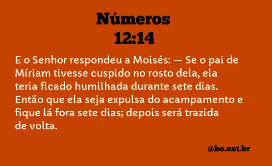 Números 12:14 NTLH