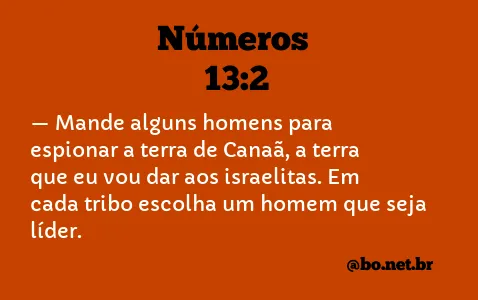 Números 13:2 NTLH