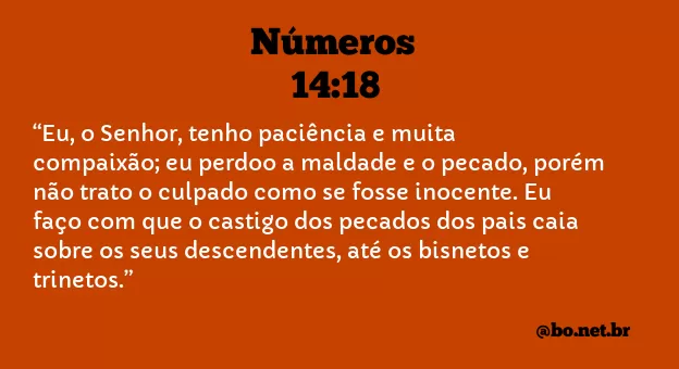 Números 14:18 NTLH
