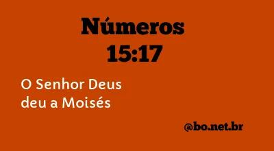 Números 15:17 NTLH