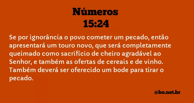 Números 15:24 NTLH