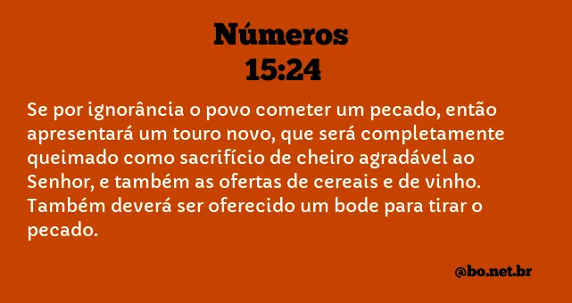 Números 15:24 NTLH