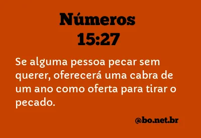 Números 15:27 NTLH