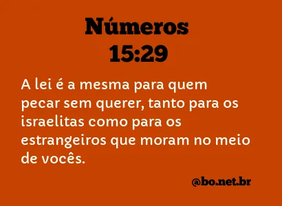 Números 15:29 NTLH