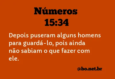 Números 15:34 NTLH