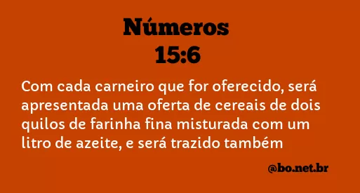 Números 15:6 NTLH