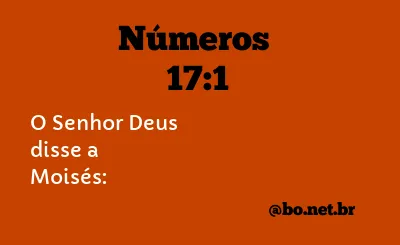 Números 17:1 NTLH