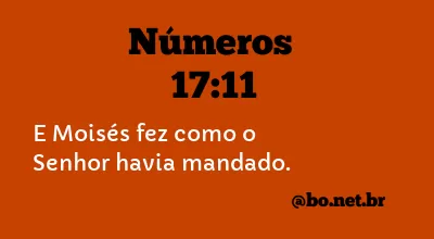 Números 17:11 NTLH