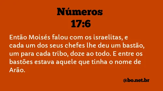 Números 17:6 NTLH