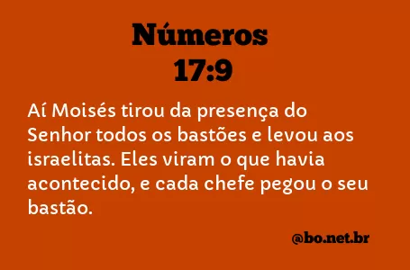 Números 17:9 NTLH