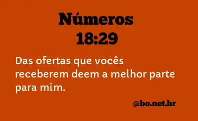 Números 18:29 NTLH