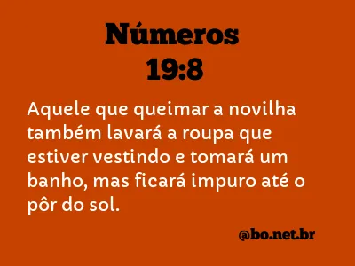 Números 19:8 NTLH