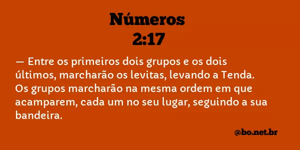 Números 2:17 NTLH