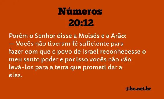 Números 20:12 NTLH