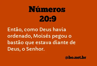 Números 20:9 NTLH