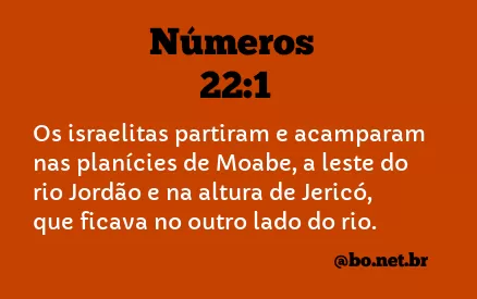 Números 22:1 NTLH