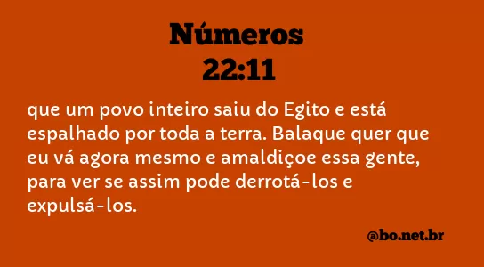 Números 22:11 NTLH