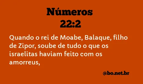 Números 22:2 NTLH