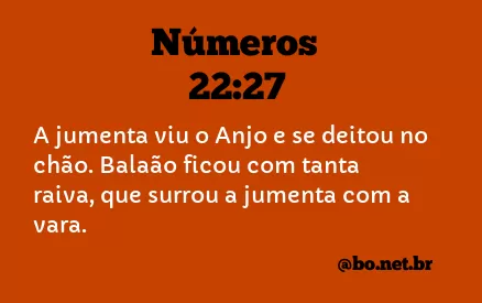 Números 22:27 NTLH
