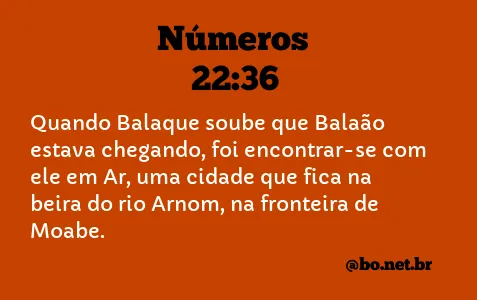 Números 22:36 NTLH