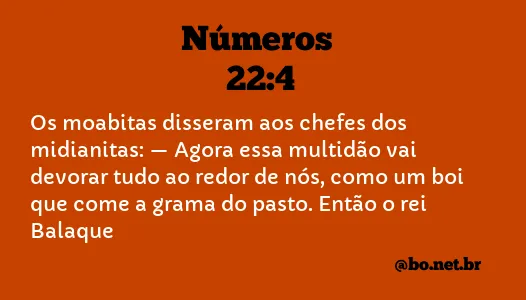 Números 22:4 NTLH