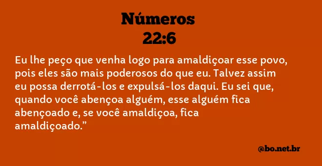 Números 22:6 NTLH