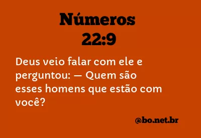 Números 22:9 NTLH