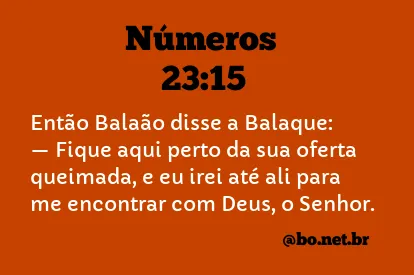 Números 23:15 NTLH