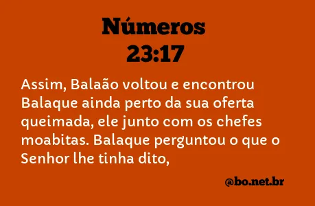 Números 23:17 NTLH