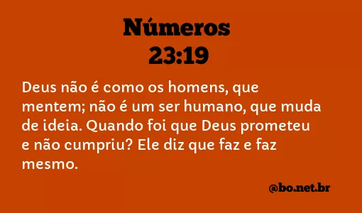 Números 23:19 NTLH