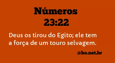 Números 23:22 NTLH