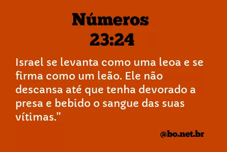 Números 23:24 NTLH