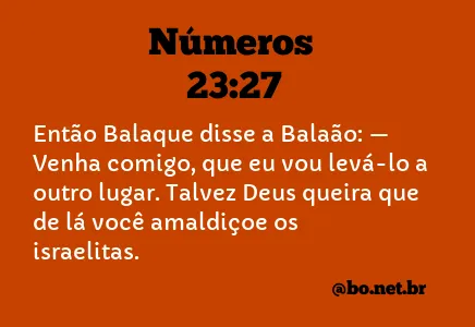 Números 23:27 NTLH