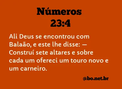 Números 23:4 NTLH