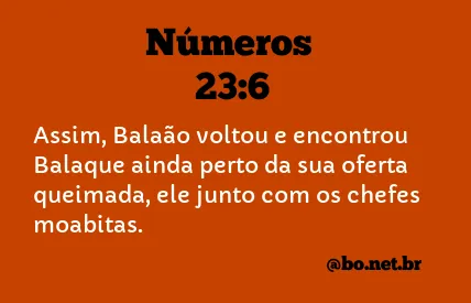 Números 23:6 NTLH